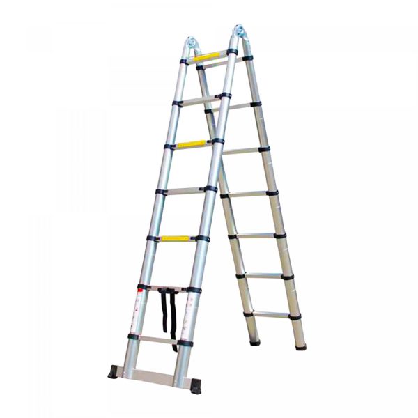 Herzberg HG-5440: Aluminium telescopische ladder - 4,4M