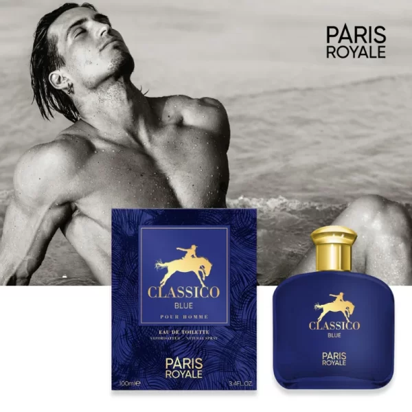 Paris Royale PR039: Classico Blue voor Mannen 100ml EDT - Afbeelding 3