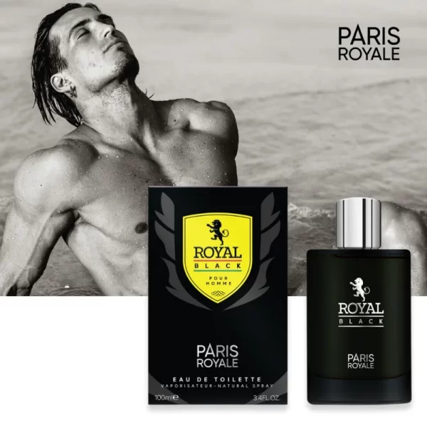 Paris Royale PR032: Royal Black voor Mannen 100ml EDT - Afbeelding 3