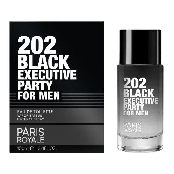 Paris Royale PR033: 202 Black Executive Party voor Mannen 100 ml EDT - Afbeelding 2