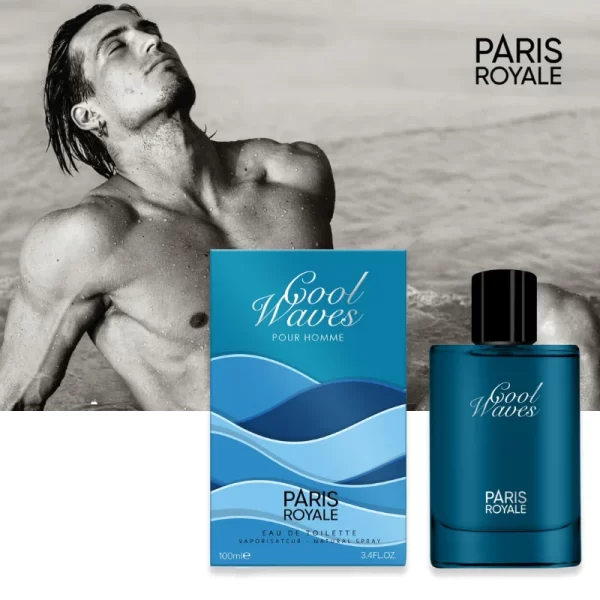 Paris Royale PR033: Cool Waves voor Mannen 100ml EDT - Afbeelding 3