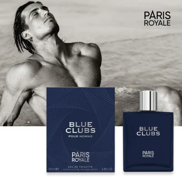 Paris Royale PR036: Blue Clubs voor Mannen 100ml EDT - Afbeelding 3