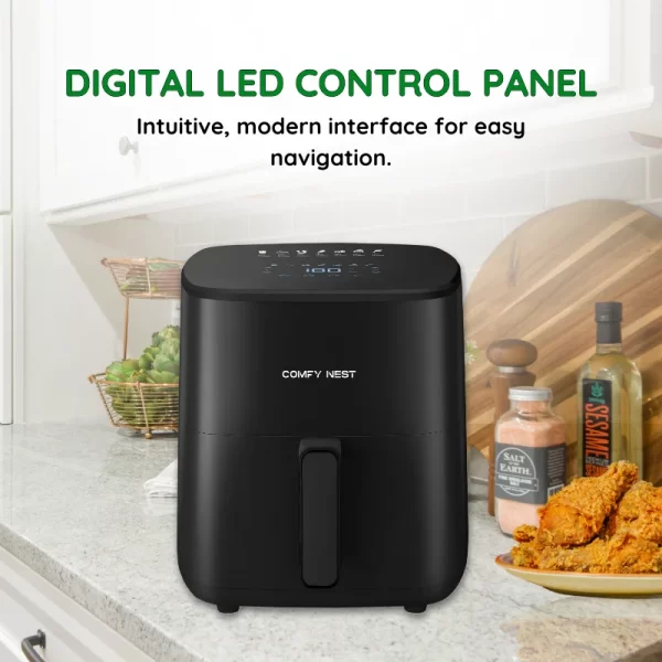 Comfy Nest CN-06191: 1400W Digitale Airfryer - 5L - Afbeelding 4