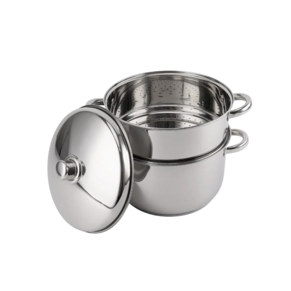 Royalty Line RL-C6L: RVS kookpan, stoompan en couscous pan - 6L