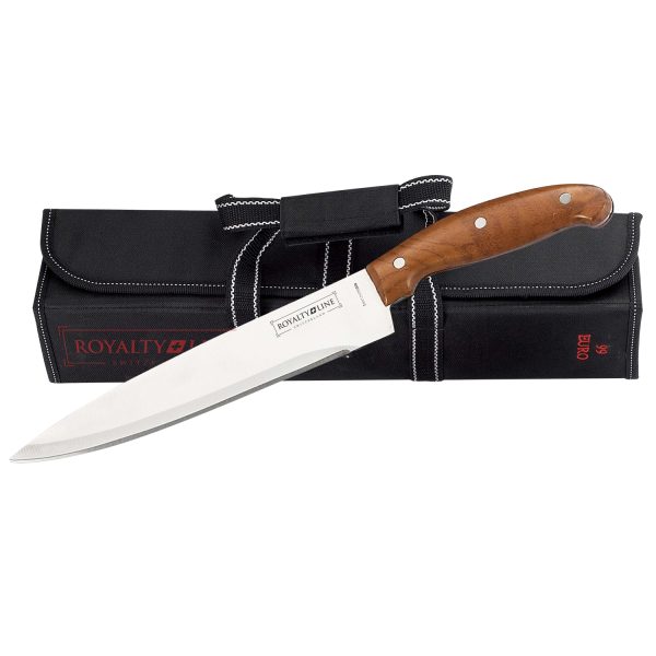 Royalty Line RL-K9C: 9-Delige Kitchen Knife Set Met Lederen Etui