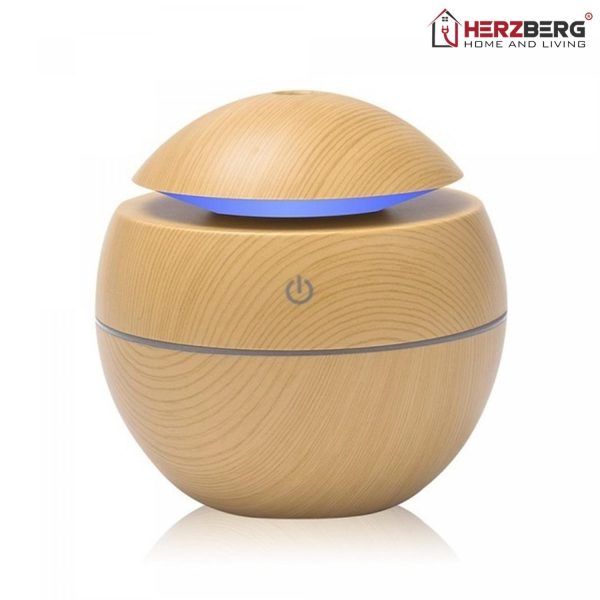 Herzberg Luchtbevochtiger Aroma Olie Diffuser Donker hout - Afbeelding 2